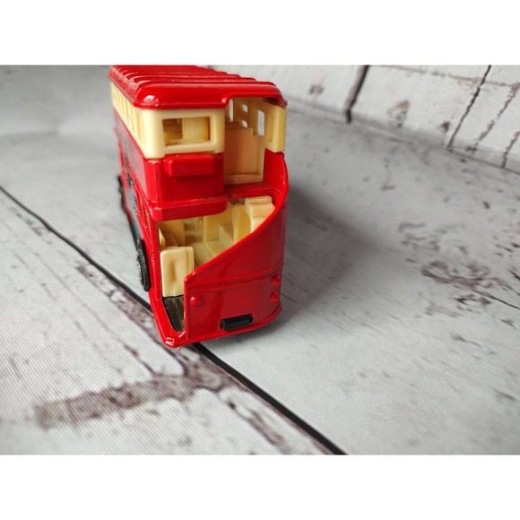 New York Statue of Liberty Double Decker Bus toy model closed top - Picture 4 of 7